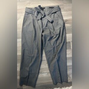 Banana Republic Charcoal Pinstripe Dress Pants